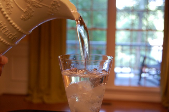 Pouring water