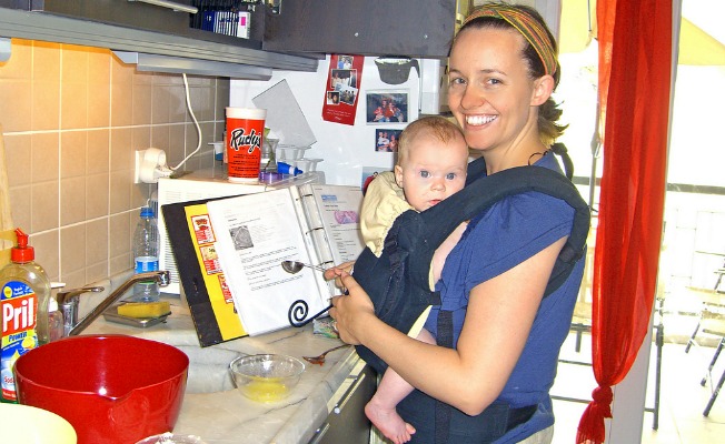 Tsh in Turkey with her baby