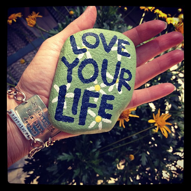 Love Your Life Rock Paperweight