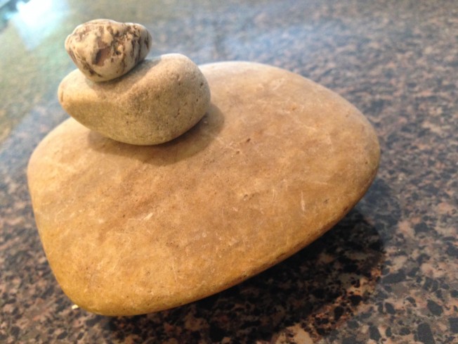 Stack of rocks - stones of remembrance