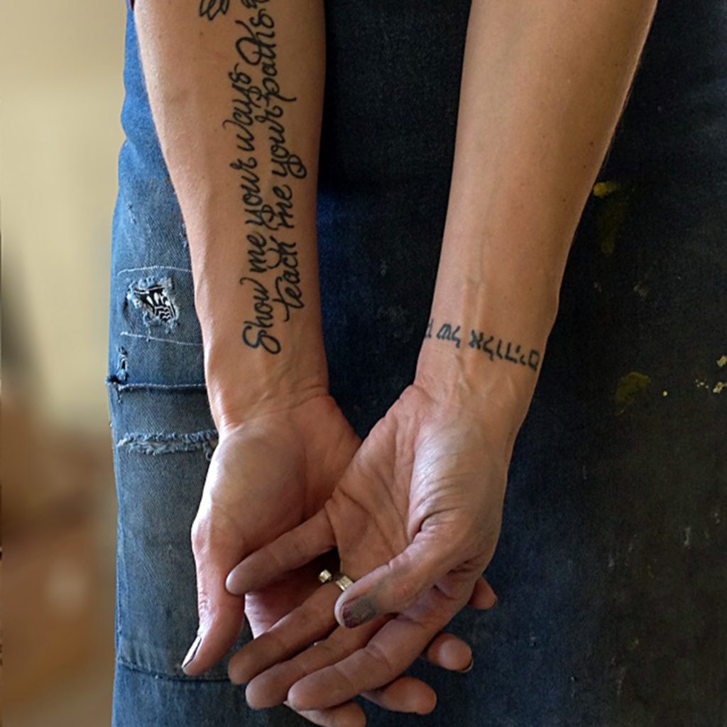 armtattoosscripturehebrew (in)courage