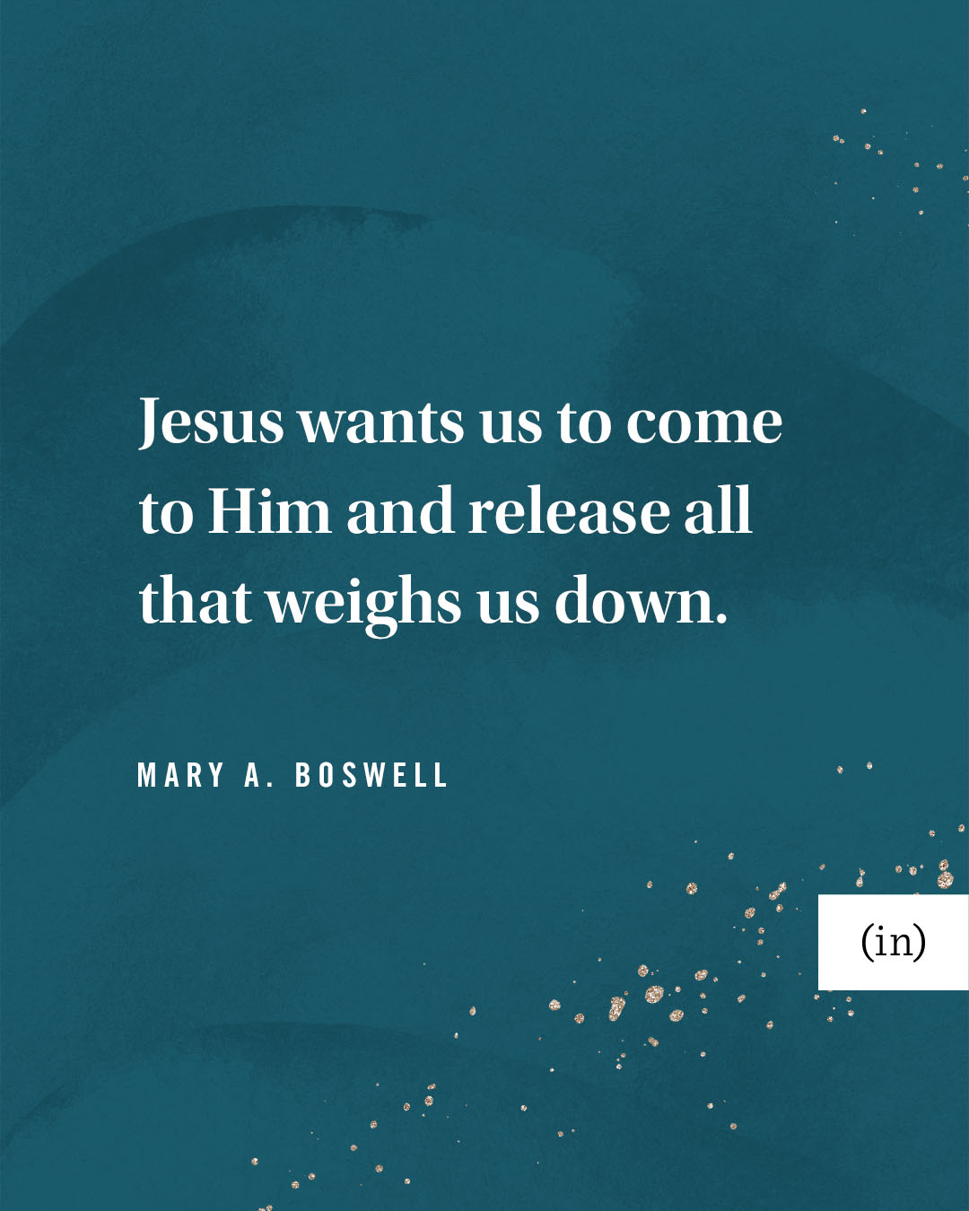 Friend, the healing process may be uncomfortable and sometimes painful. But, as we sit with the Lord and trust Him to carry our burdens, we will once again be able to walk confidently in the joy that comes from finding rest for our souls. -Mary A. Boswell